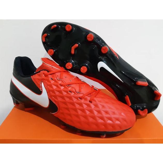 Cod Sepatu Bola - Soccer Nike Tiempo Legend 8 Academy Red Black - Fg