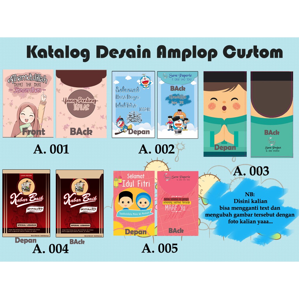 

Amplop lebaran custom