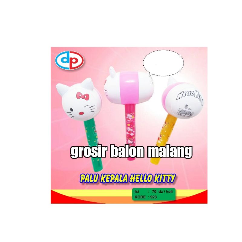 balon tiup tiupan pentung pentungan pvc palu kepala hello kitty