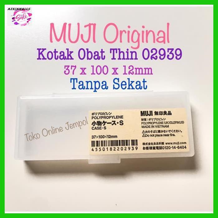 

BOTATEMPAT- PILL CASE THIN 02939 KOTAK OBAT TIPIS MEDICINE BOX MUJI TP0139MJ -ASLI.