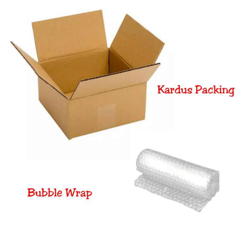 

Packing Extra Aman (Kardus+Bubble Wrap)