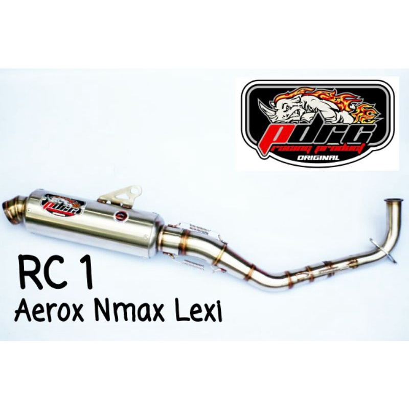 knalpot ori PDRC RC1 Aerox Nmax Lexi standar not proliner r9 wrx