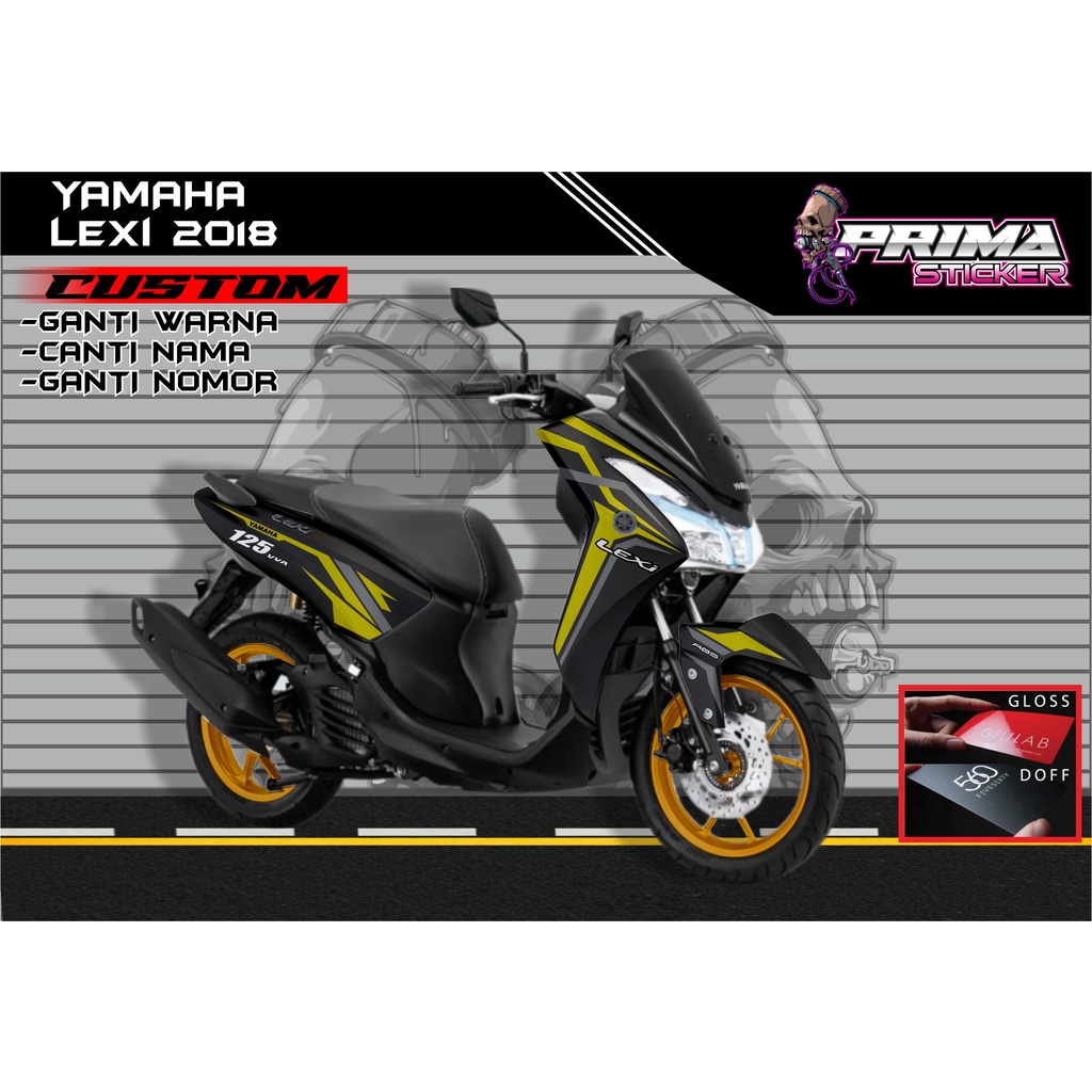 Sticker Decal Yamaha Lexi FULL BODY,  sticker lexi