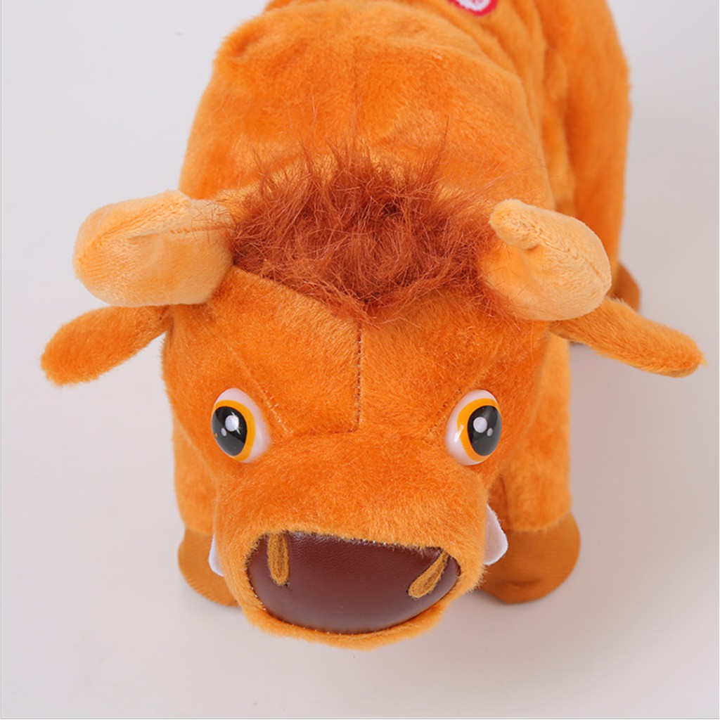 Mainan Anak Boneka Banteng MATADOR Joget/Berjalan/Melompat dengan Music/Boneka sapi/