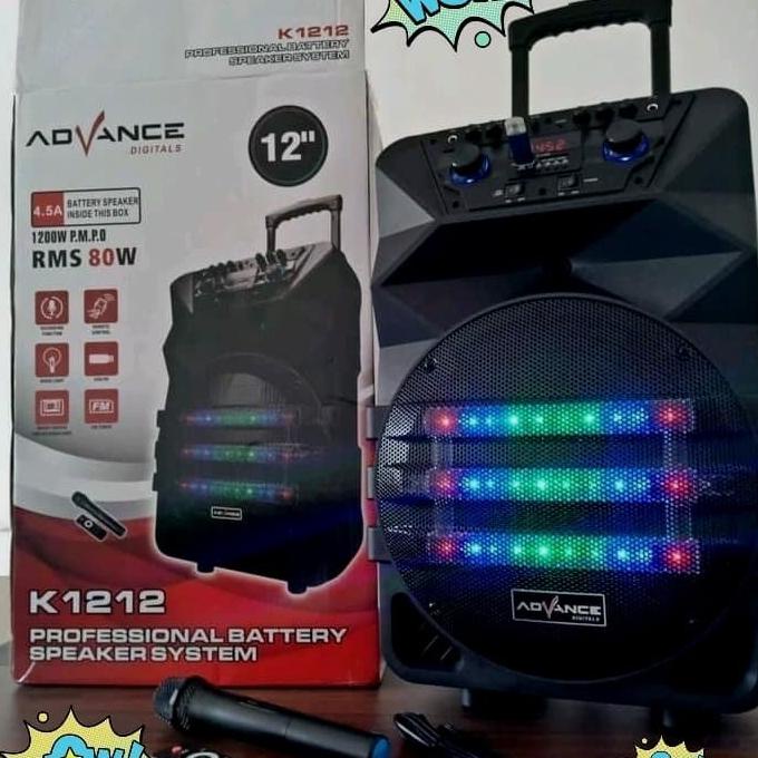 PROMO Speaker 12inch bluetooth Advance k 1212