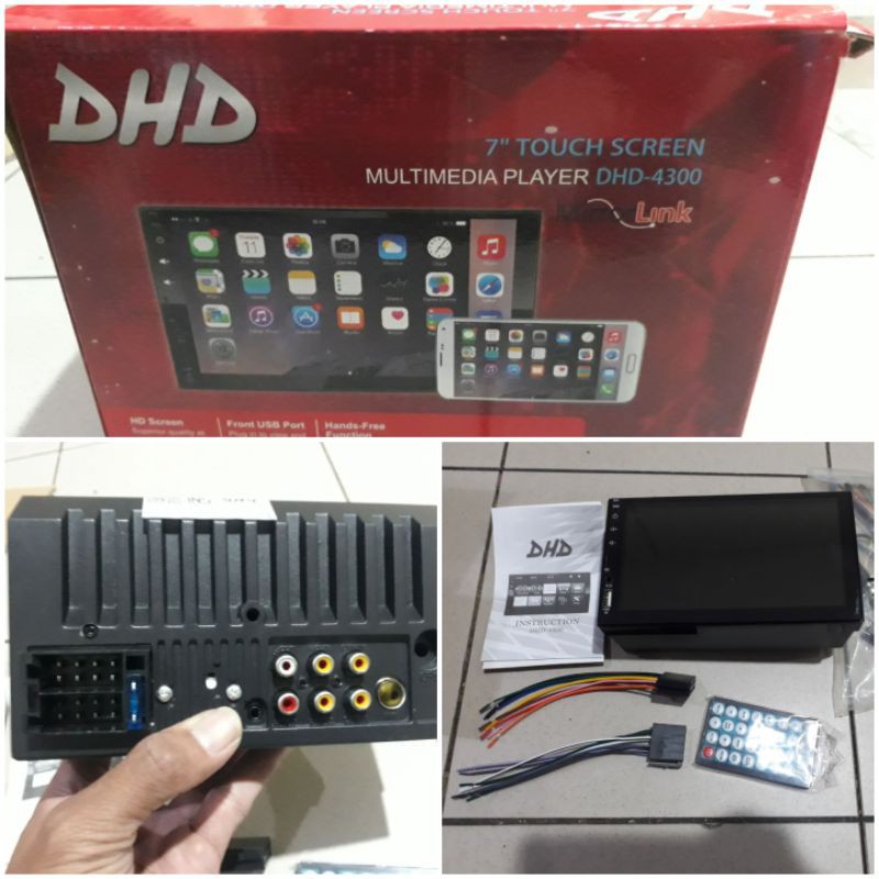 Head Unit Double Din LED Mobil with Mirror Link Android Mobil Universal ( Bisa Semua Mobil)