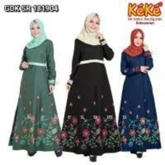 Gamis Katun Keke GDK SR 181904 Hijau