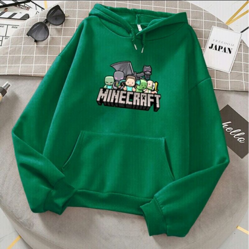 Sweater hoddie anak MINECRAFT sweater anak cewek cowok