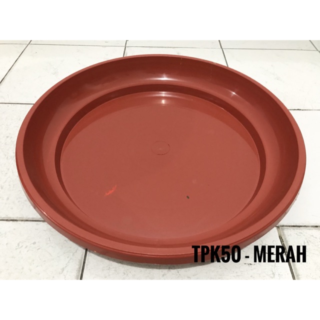 Tatakan Pot Plastik | Tatakan Pot Kembang | Tatakan Pot Tanaman | Tatakan Pot Besar TPK50Merah