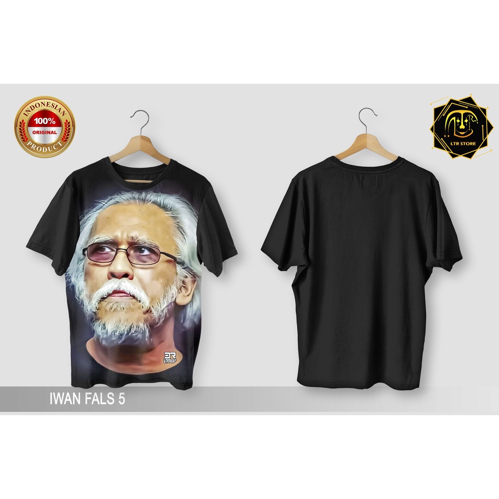 [ BAYAR DI TEMPAT ] BAJU PRINTING GAMBAR MUSISI IWAN FALS 5 -  BAJU DISTRO ORIGINAL GAMBAR GROUP BAN