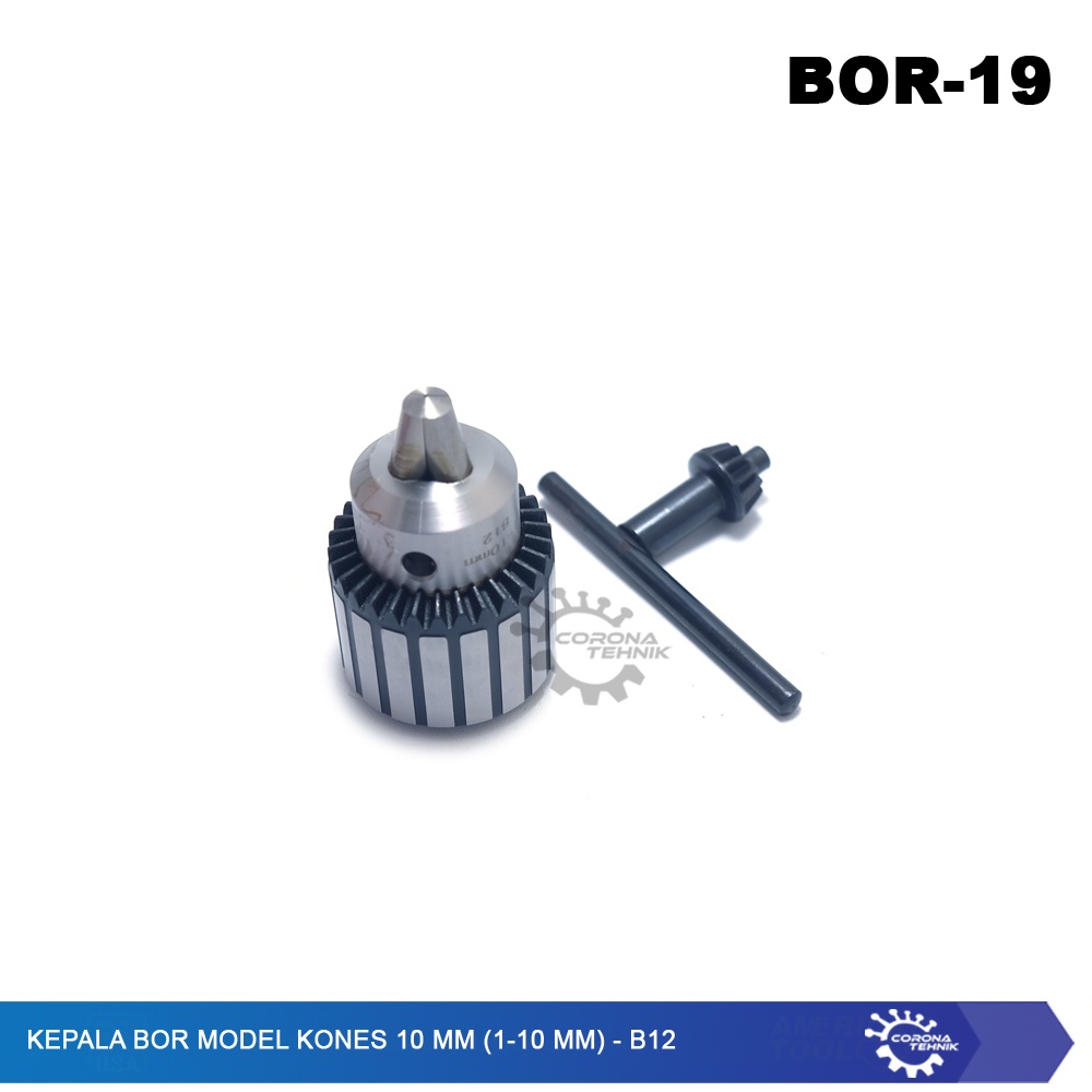 B12- Kepala Bor Model KONES 10 mm (1-10 mm)