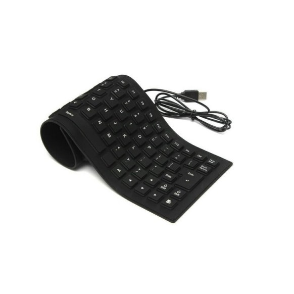 Keyboard Flexible Wired USB/Keyboard Gulung Wired USB