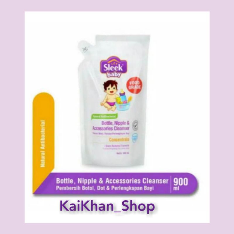 Sleek Baby Bottle Nipple and Accessories Cleanser - 900 ml