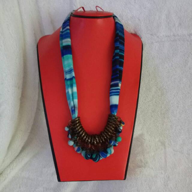 Kalung Kain Motif Rumbai ATG