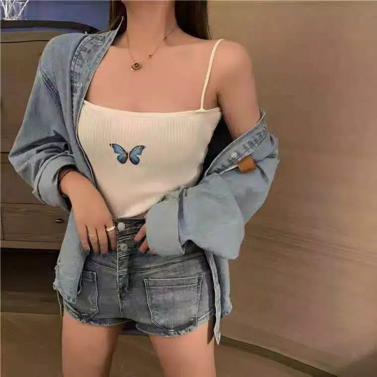 Tanktop Ovula Butterfly CROP