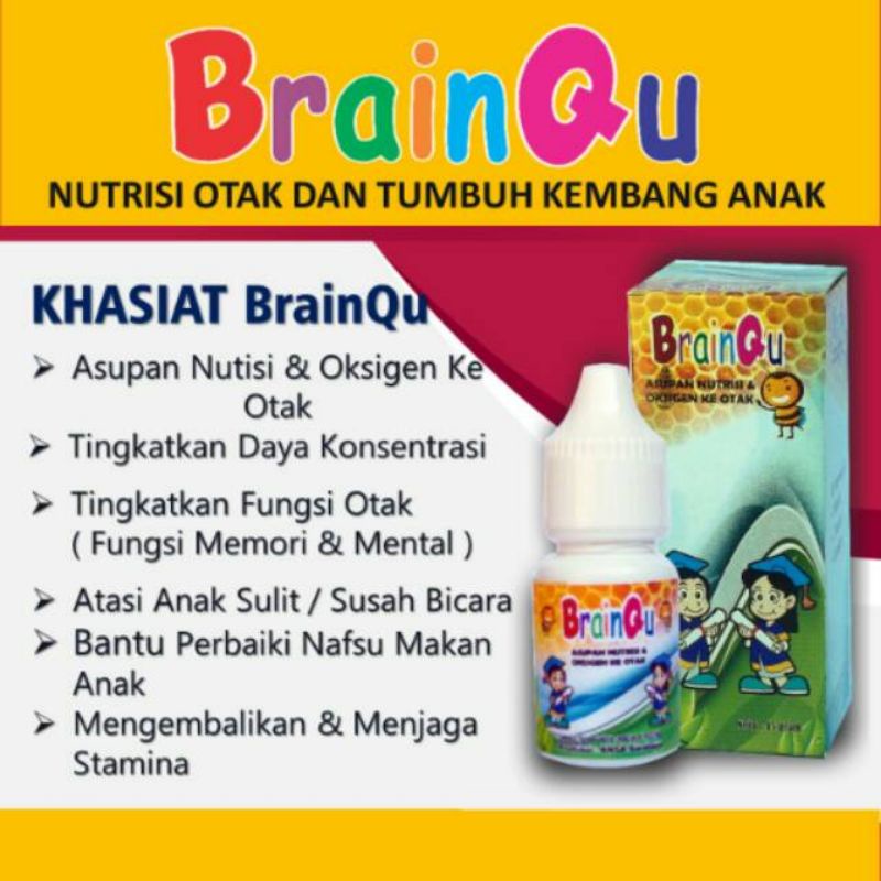 Madu Brainqu Nutrisi Otak Tumbuh kembang Anak