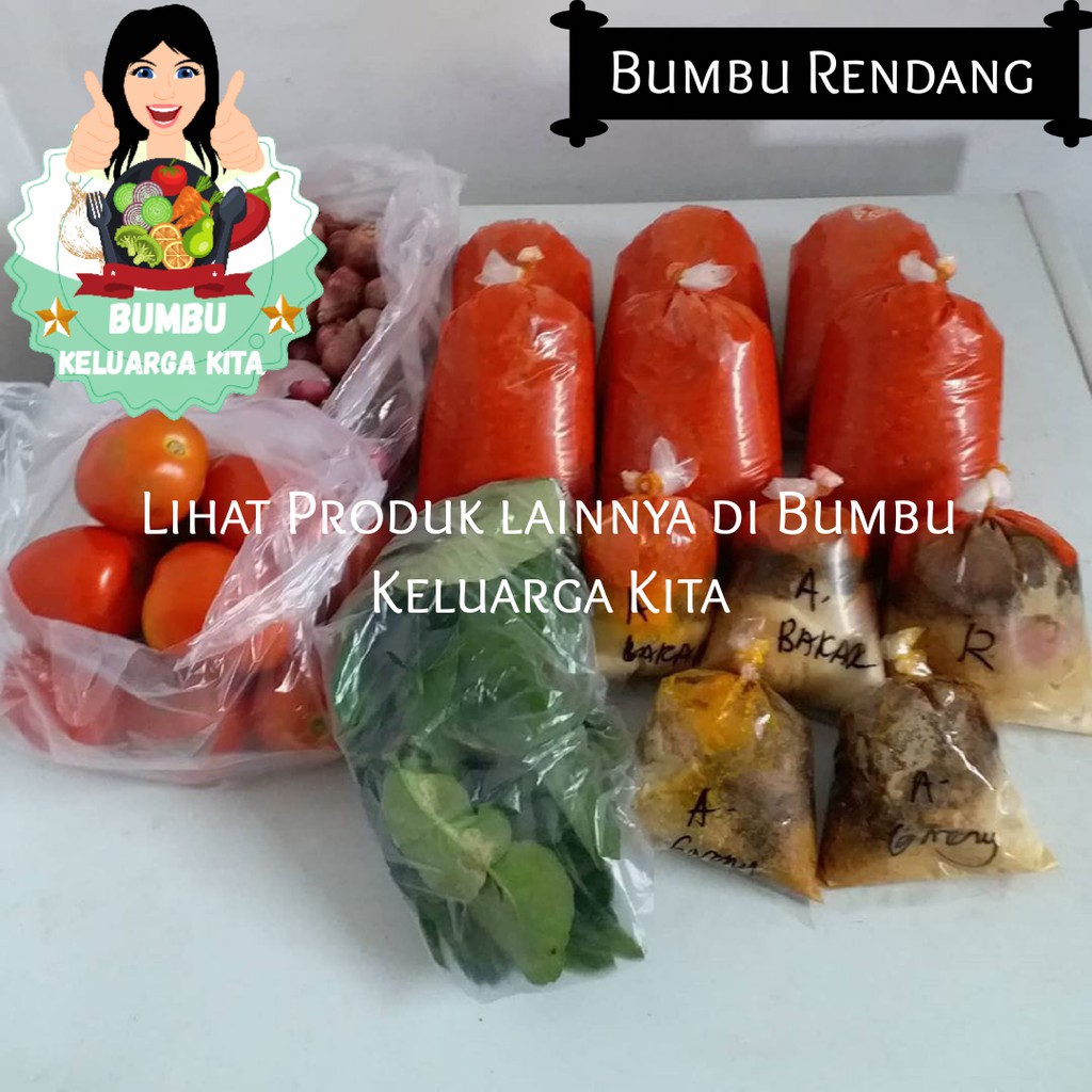 

Bumbu rendang rendang enak 1kg/1000grm