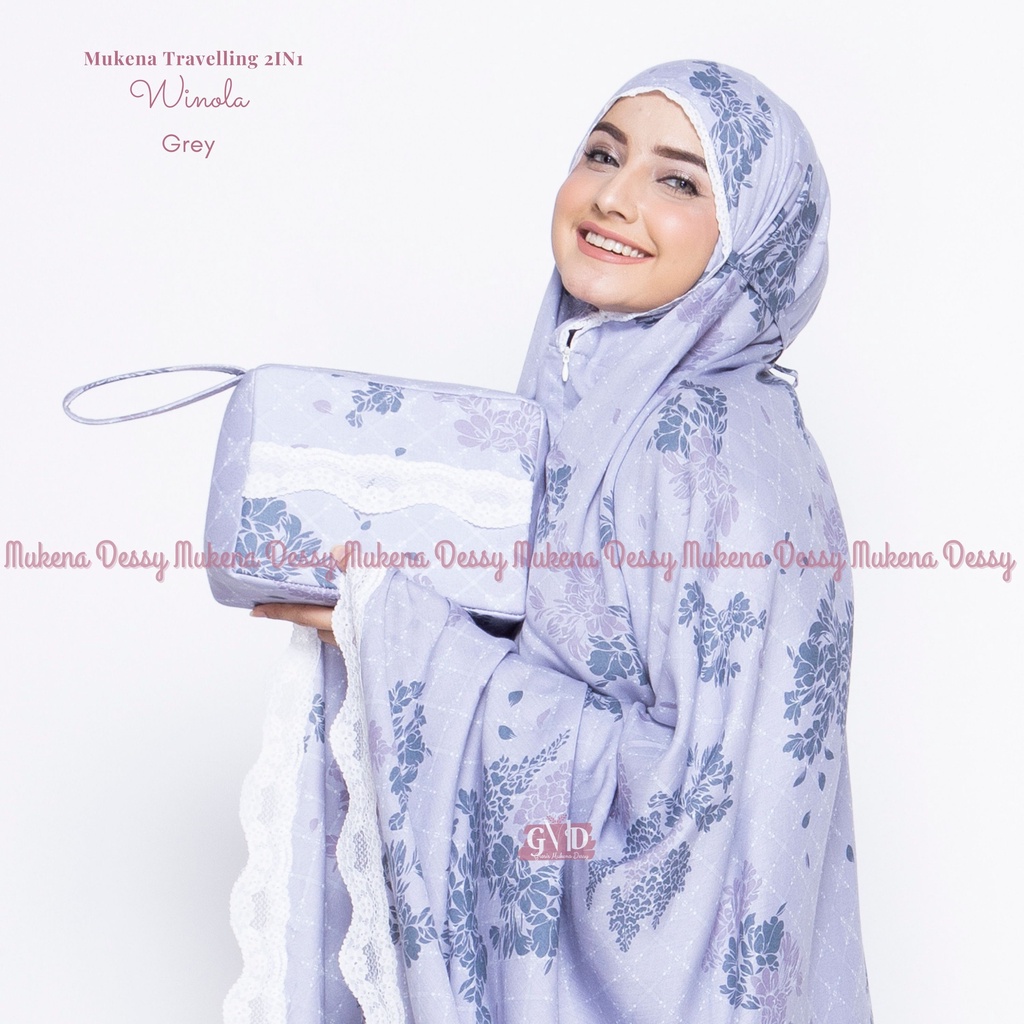 GMD Mukena Dewasa Rayon Travelling 2In1 Winola