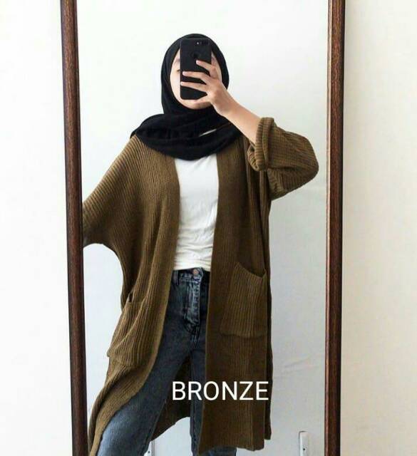 LONG OVERSIZED cardi warmly knit-6