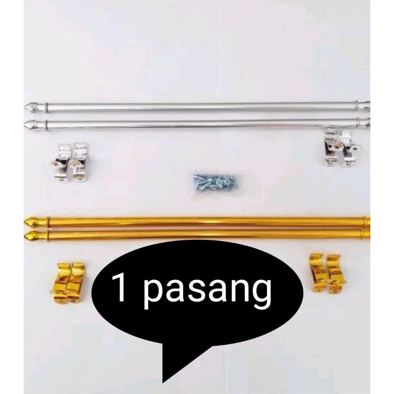 Besi gorden setik gorden penyangga gorden kupu kupu