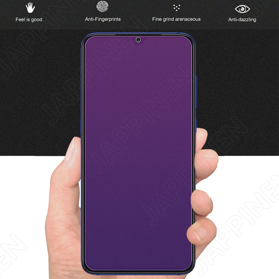 Pelindung Layar Tempered Glass Matte Anti Blue Light Untuk Redmi Note 9 8 7 10 Pro 9T 9S 8T 10T 10S K40 K30 K20 Pro 9A 9C