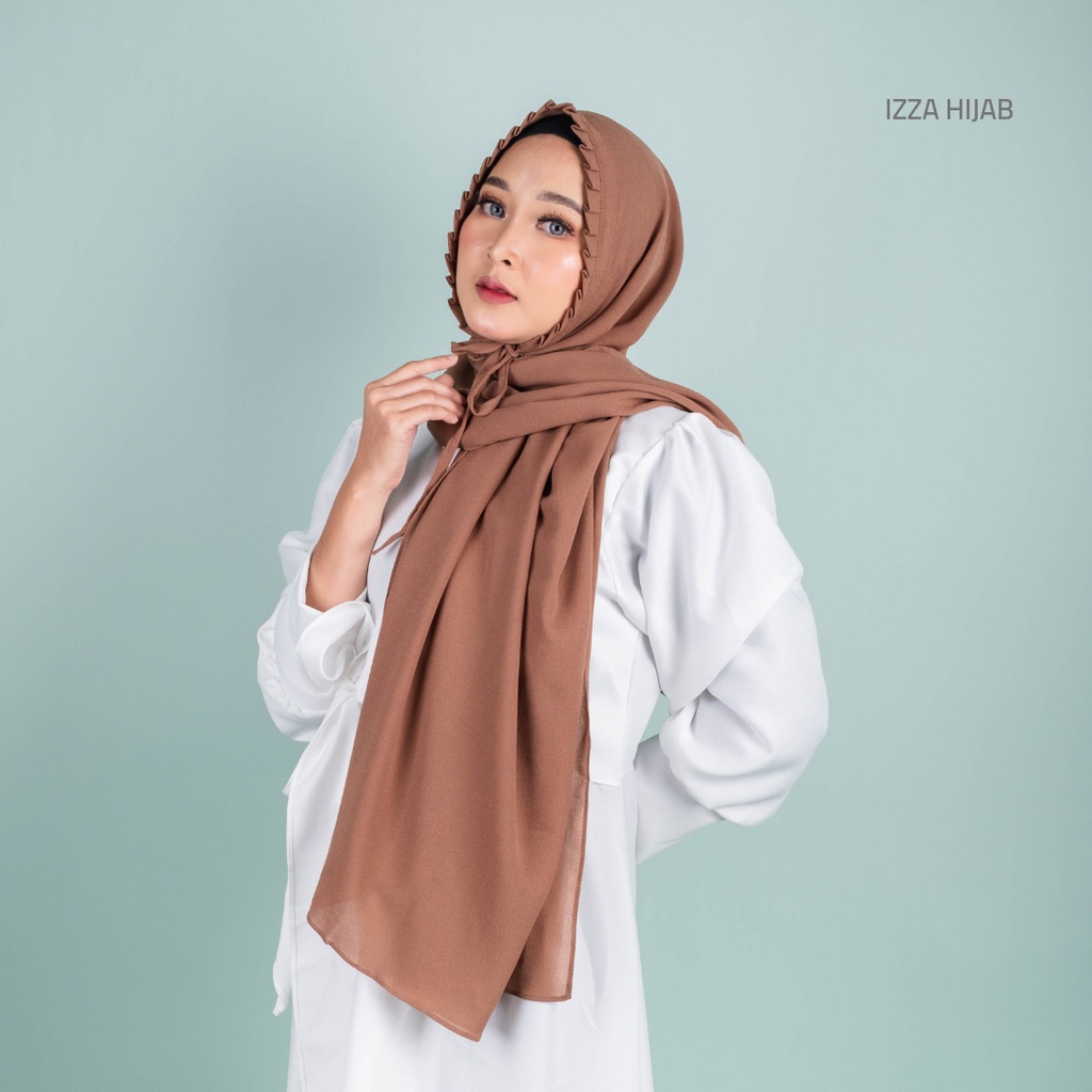 (1KG=11pcs) Pashmina Tali Lipit KCB Premium Jahit Tepi Diamond Hijab Instan Original-milo