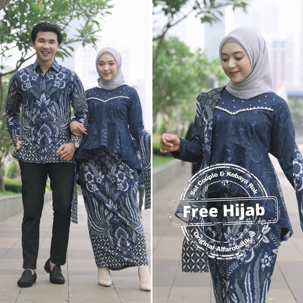 Kebaya Kejora Free Hijab Kebaya Batik Couple Modern Kebaya Couple Lamaran