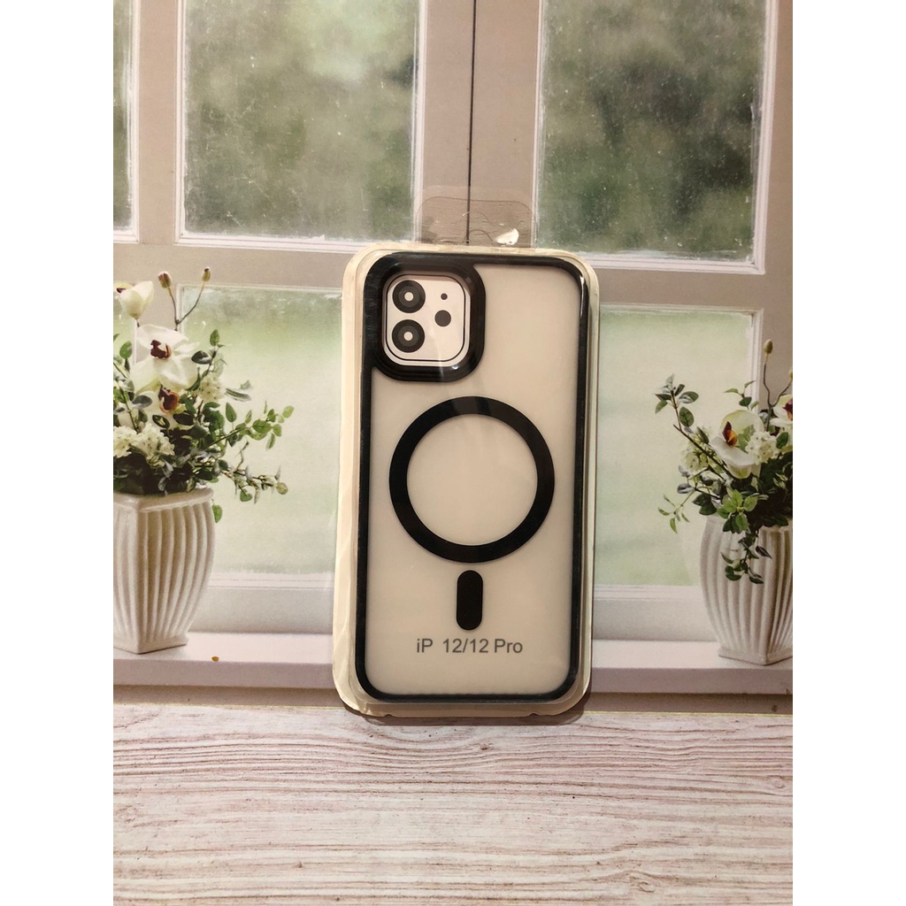 CASE IPHONE 12 / 12 PRO CASE ORIGINAL MAGSAFE PLUS RING METAL IPHONE 12/12 PRO