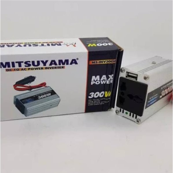 Power Inverter Mitsuyama 300 Watt Ms300 Mengubah Arus Dc Menjadi Ac