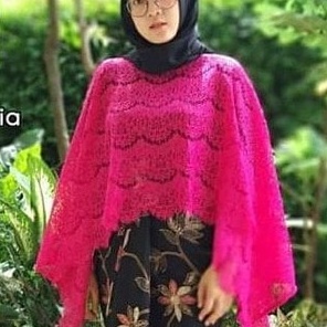 Kebaya Atasan Cape Glitter Fushia dan Lainnya