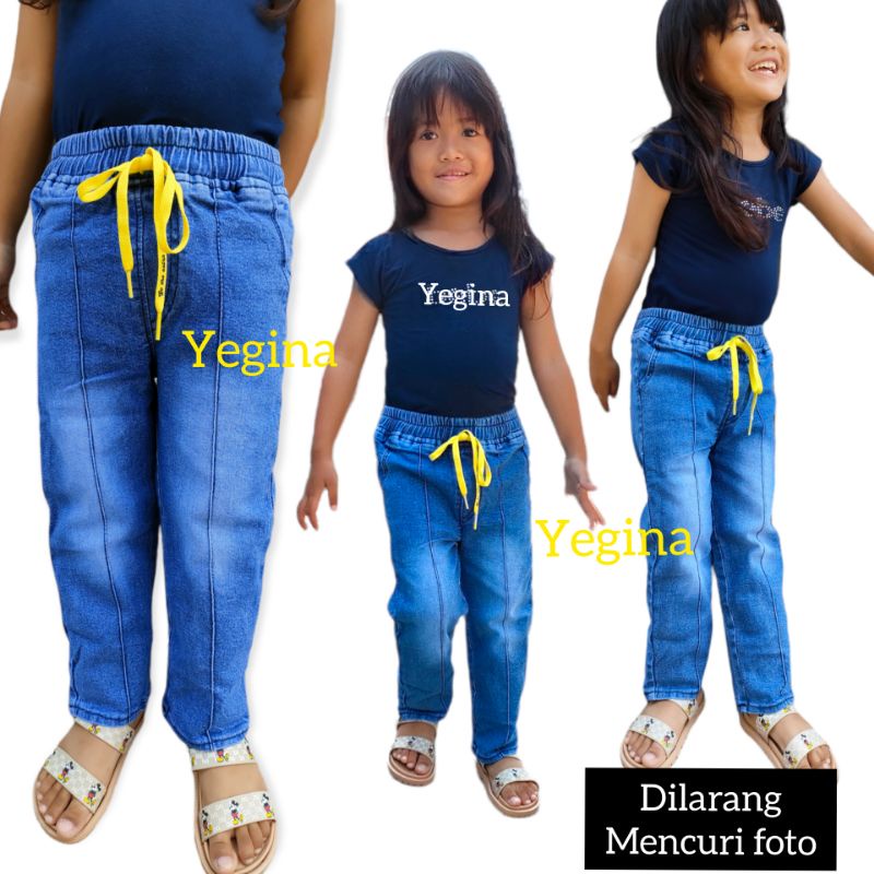 CELANA JEANS BAGGYPANTS ANAK 3-4 TAHUN CEWEK COWOK/UNISEX/CELANA JEANS PANJANG ANAK  BAHAN STREET MELAR