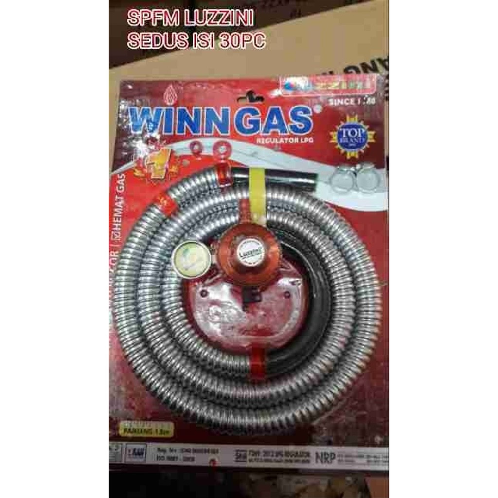 WINN GAS , W 138 , Luzzini ,  Win Gas , Selang paket + regulator 1.8 Meter