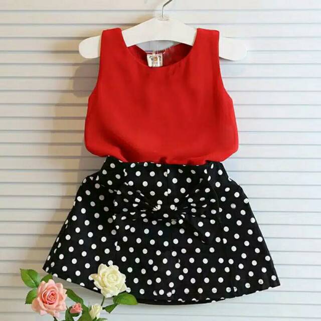 Setelan sifon polka 033