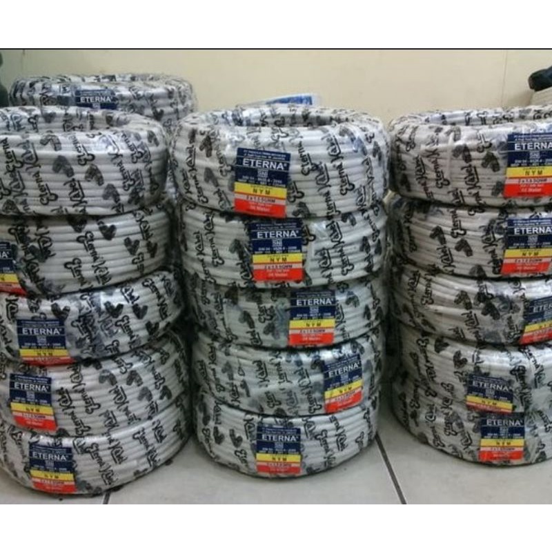kabel listrik eterna kawat dan serabut/meter