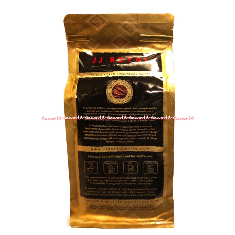 JJ Royal Toraja Arabica 200gr Ground Coffe Kopi Bubuk Jeje JjRoyal Torajja Sulawesi Arabika