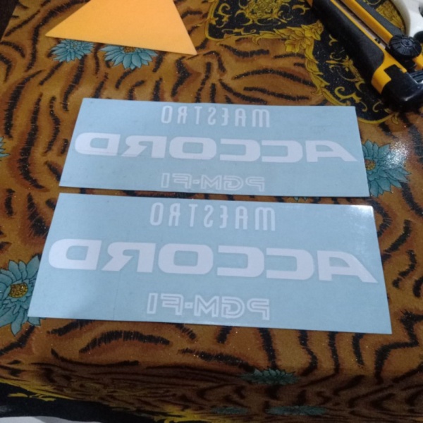 Promo sticker stiker kaca belakang honda accord maestro pgmfi jdm oracal Limited