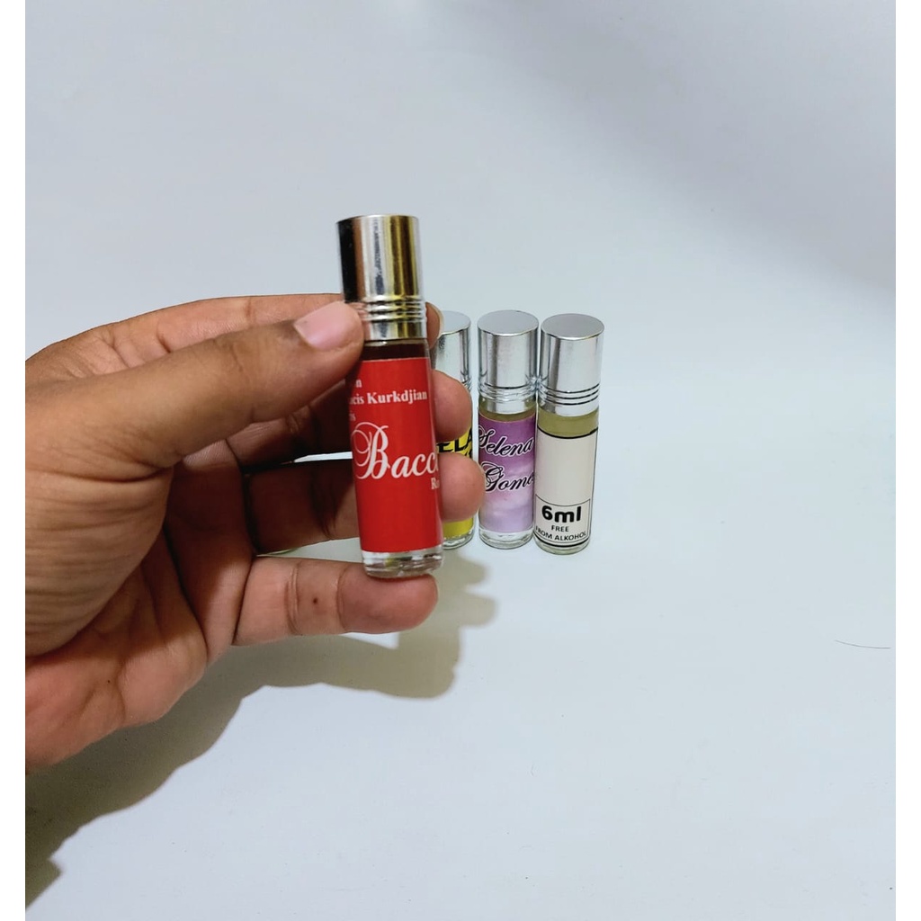 (6 ML) PARFUM BIBIT ROLL ON NON ALKOHOL MODEL ALREHAB 6 ML. KUALITAS TERBAIK HARGA TERMURAH. AROMA BANYAK PILIHAN.