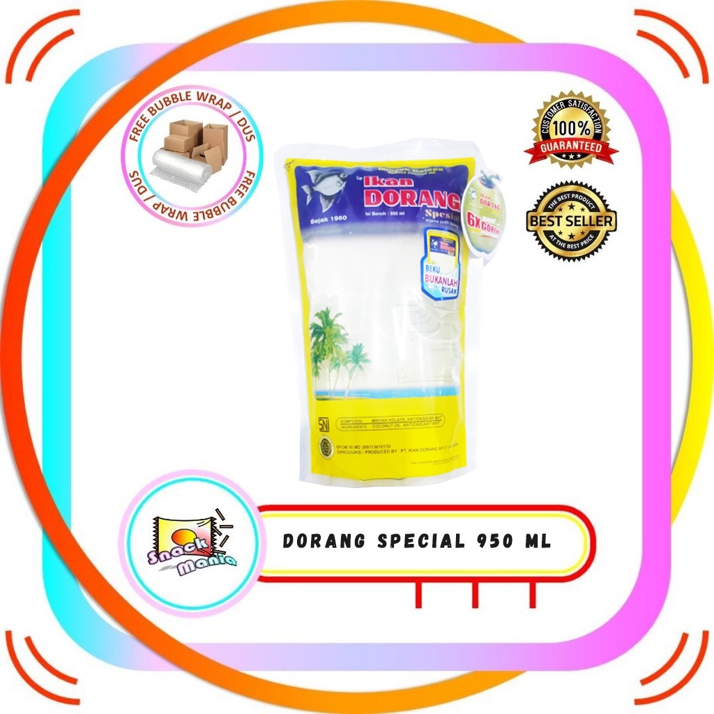 

Minyak Goreng Ikan Dorang Spesial 950 ml Fried Oil Dorang Special
