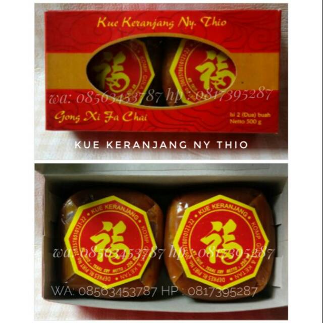 Kue keranjang tegal ny thio surabaya isi 2pcs