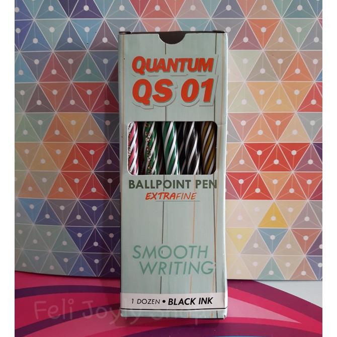

PULPEN QUANTUM QS 01 QS01 PEN PENA pulpen murah 12 pcs BOLPEN BALLPEN BALL POINT
