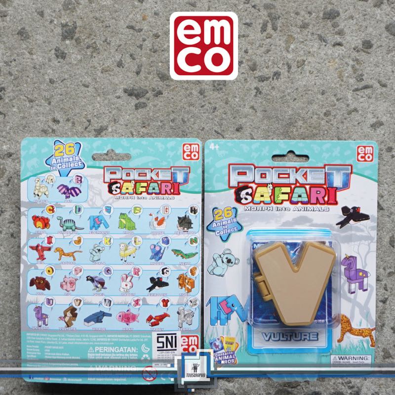 Emco Pocket Safari VULTURE Letter V Morphers Robot Animal