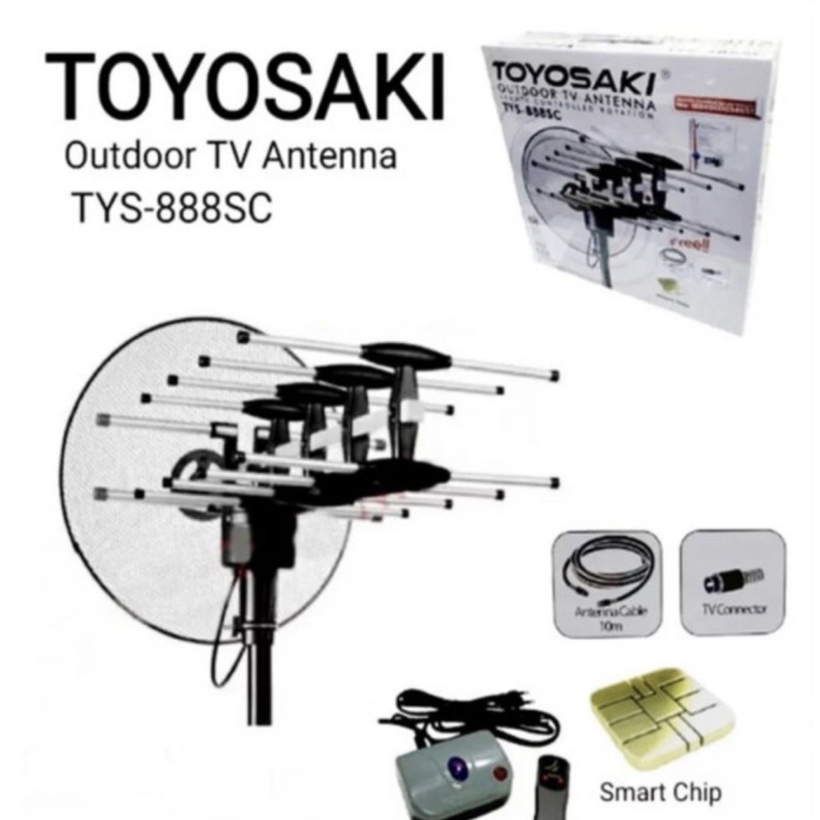 Antena TV Luar + Remote Control TOYOSAKI TYS 888 SC