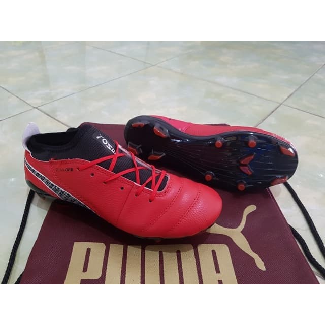 Soccer Puma ONE 17.1 FG - Red Black