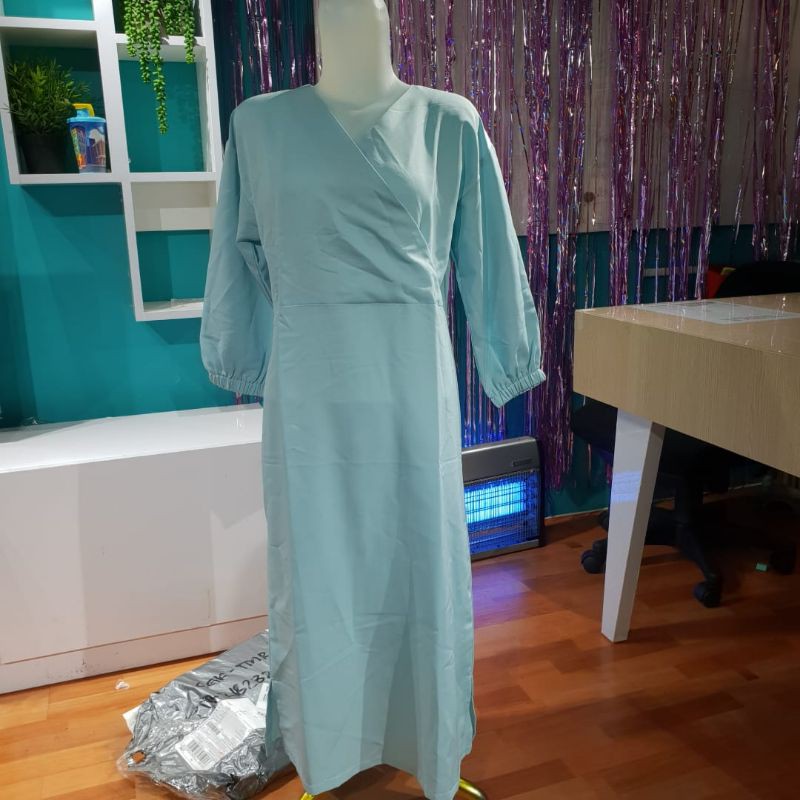 

Pl dress biru telur asin premium