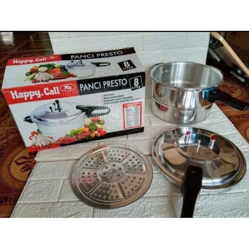 Panci Presto Happy Call HC 8 Liter 24cm Alumunium