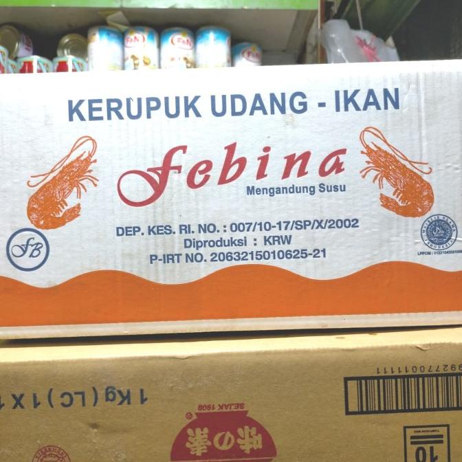 

NEW SALE KERUPUK UDANG FEBINA 1DUS ISI 5KG BERKUALITAS