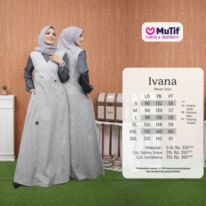 GAMIS MUTIF IVANA - grey