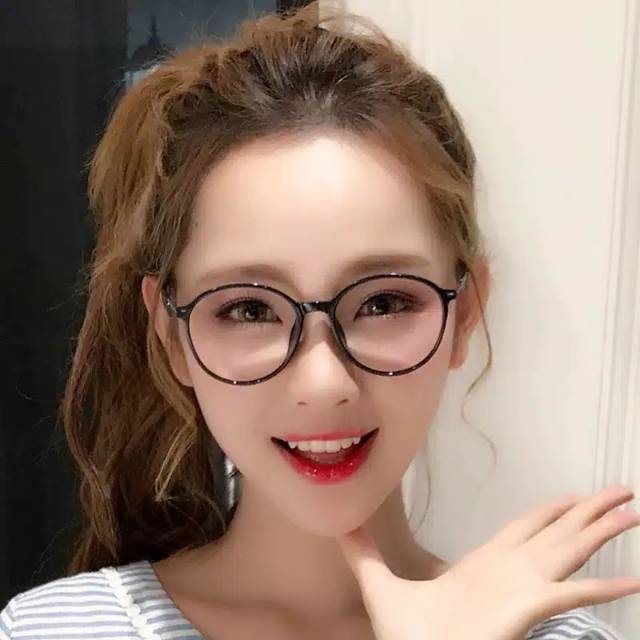 Kacamata wanita  hitam pria frame kacamata metal round sunglasses