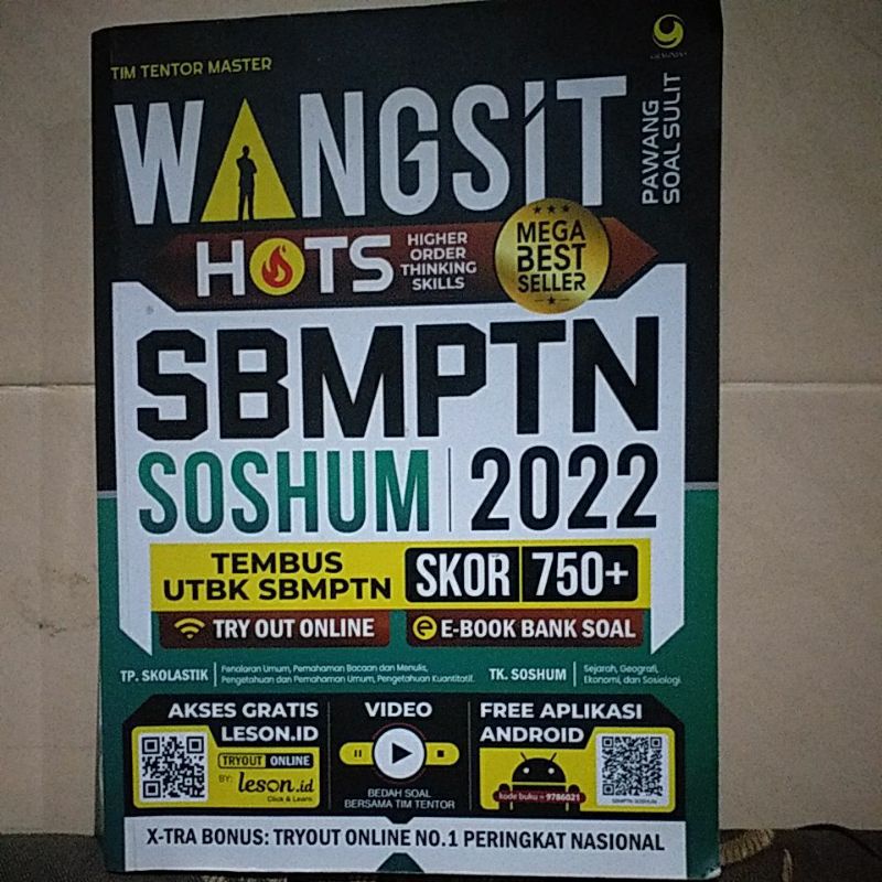PRELOVED WANGSIT SBMPTN SOSHUM 2022
