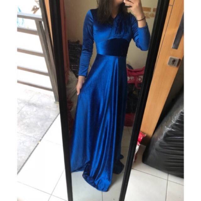 LONG DRESS BLUDRU MEWAH
